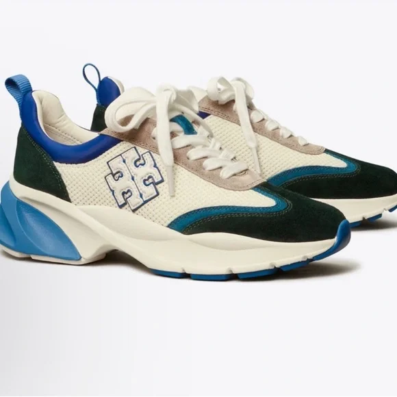 Tory Burch Good Luck Trainer Sneakers size 7.5 - Picture 2 of 9